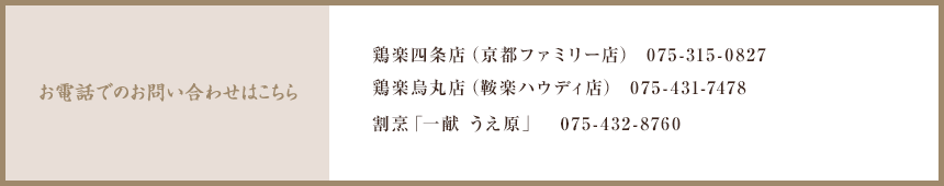 お電話でのお問い合わせはこちら